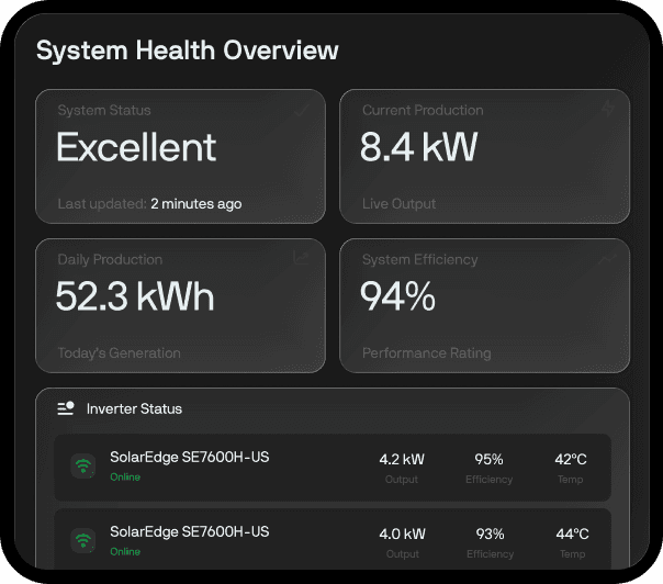 Solar system customization interface