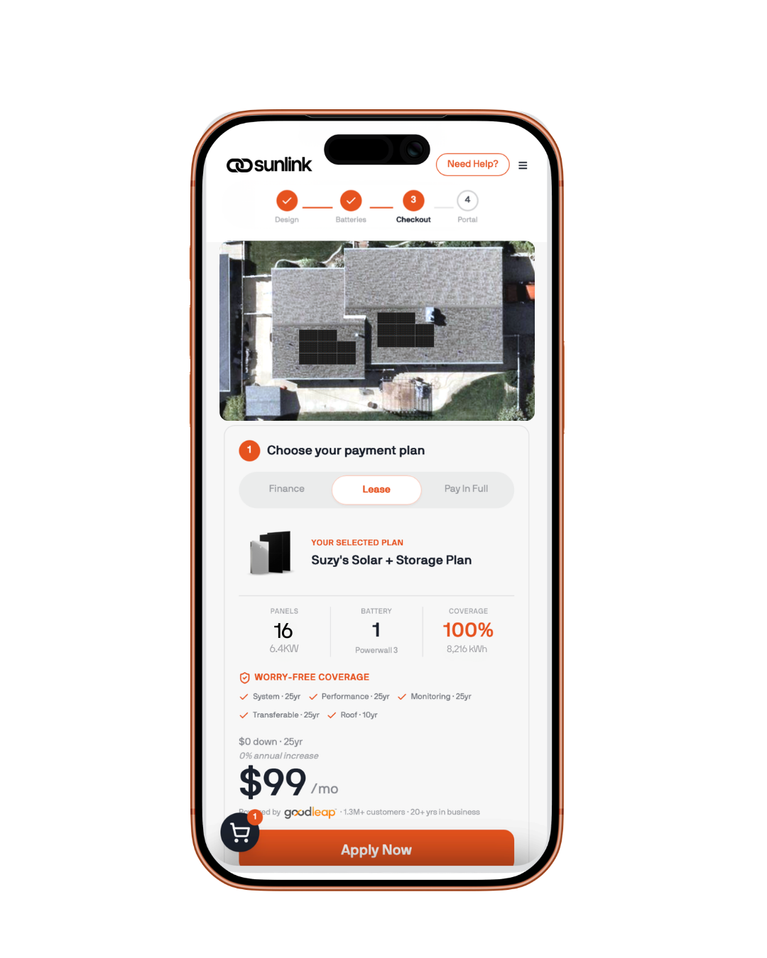 SunLink solar design and quote platform